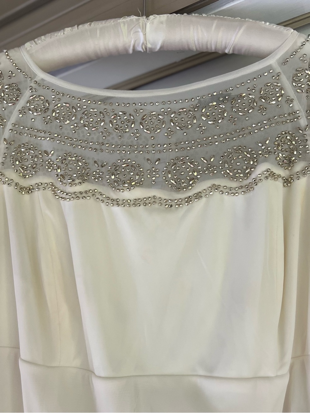 Roaman's Ivory Beaded Dress - Picture 4 of 9